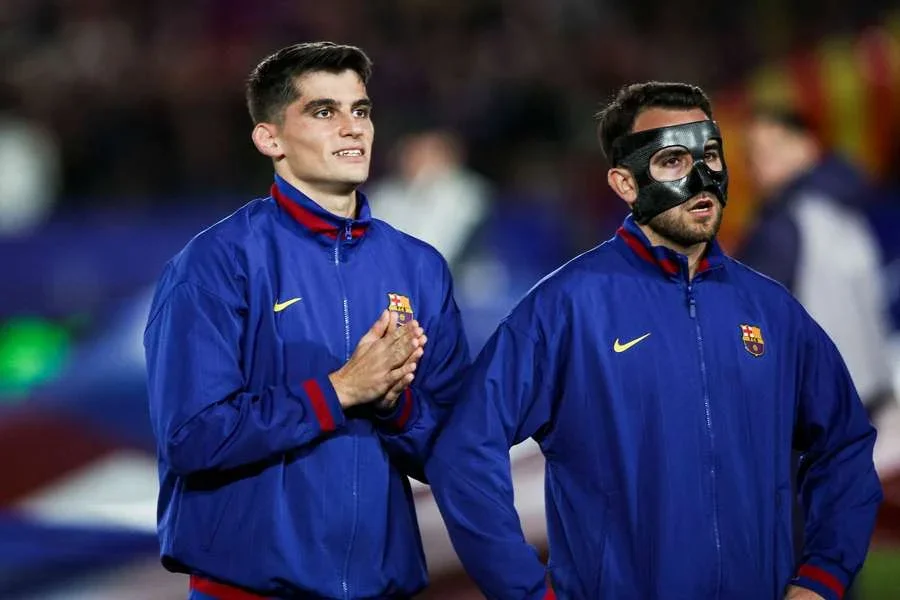 Eric García y Gerard Martín, jugadores del Barça